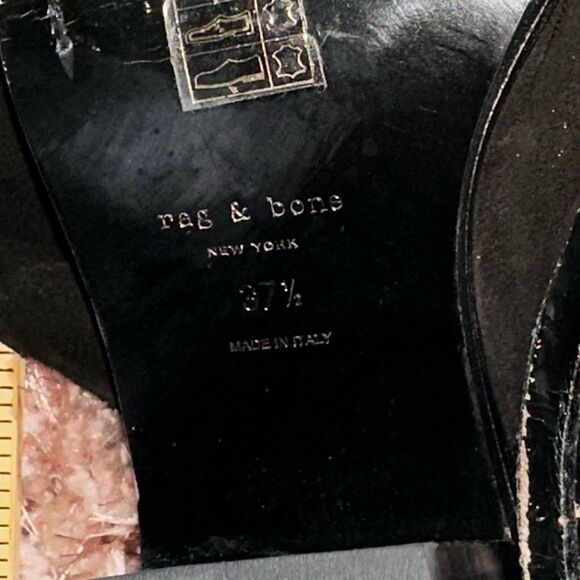 Rag and Bone thigh high black suede side zip over 2” block heel EUC 37.5… - Picture 7 of 16